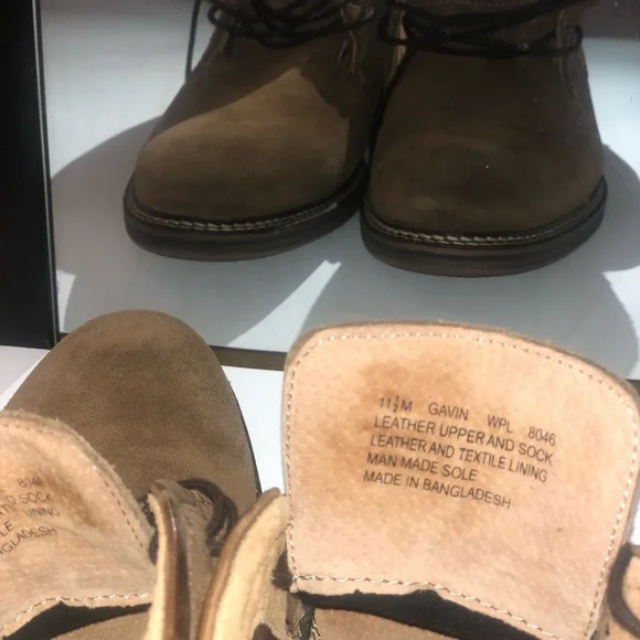 Alfalni Jason Brown Suede Lace-Up Ankle Boots. - Picture 7 of 8